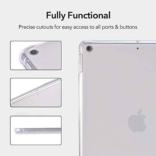 Idocolors Pad Esetben Aranyos Szellem Arca Esetben 12,9 iPad Pro 2021 Fehér Anti-Semmiből Ütésálló a tolltartó