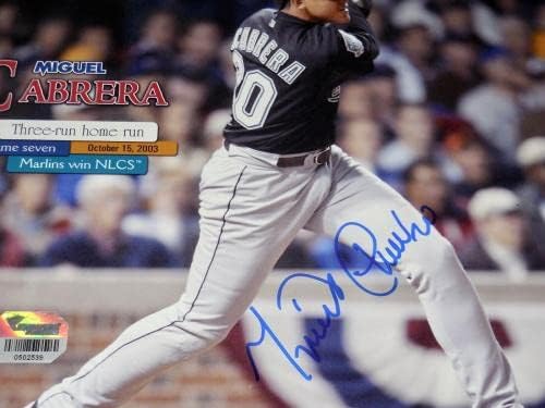 Miguel Cabrera Dedikált 8x10-es Színes Fénykép (keretes & Gubancos) - Fanatikusok Coa! - Dedikált MLB