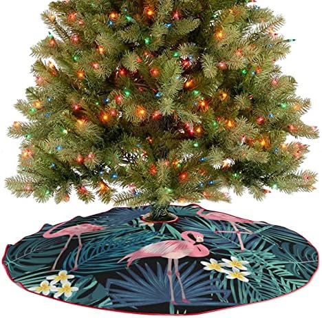 Trópusi Mintás Flamingo karácsonyfa Szoknya Csipke Karácsonyi Díszek, karácsonyfa Mat Ünnepi Dekoráció