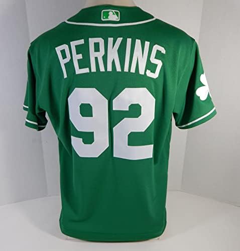 2020 Kansas City Royals Blake Perkins 92 Játék Kiadott Zöld Jersey-St Patricks 9 - Játék Használt MLB