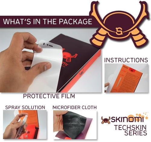 Skinomi Ezüst Szénszálas Teljes Test Bőr Kompatibilis Sony Smartwatch (Teljes Lefedettség) TechSkin Anti-Buborék