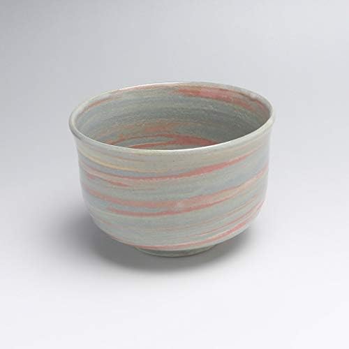 Matcha chawan teabowl által Komei Koto. Hagiware, Japán Gyúrjuk kerámia.