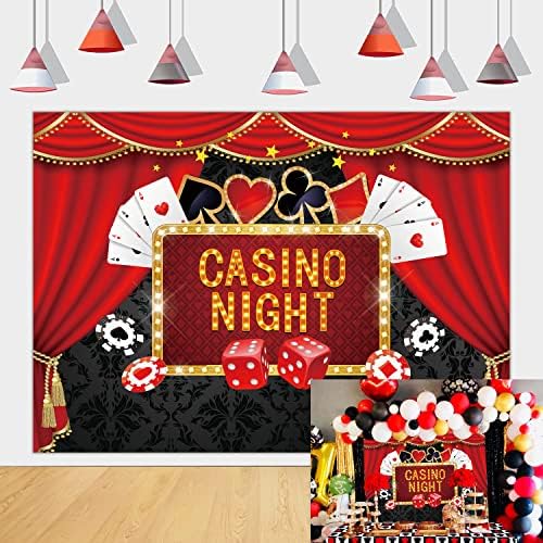 Kaszinó Hátteret Las Vegas-i Póker Játék Éjszakai Fotózás Hátteret Kaszinó Szülinapi Buli Torta Asztal
