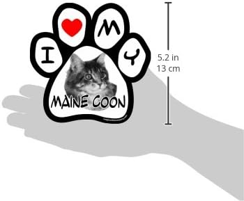 Képzeld el, Ezt Szeretem A Maine Coon Kép Mancs Autó Mágnes, 5-1/2-Es által 5-1/2-Es