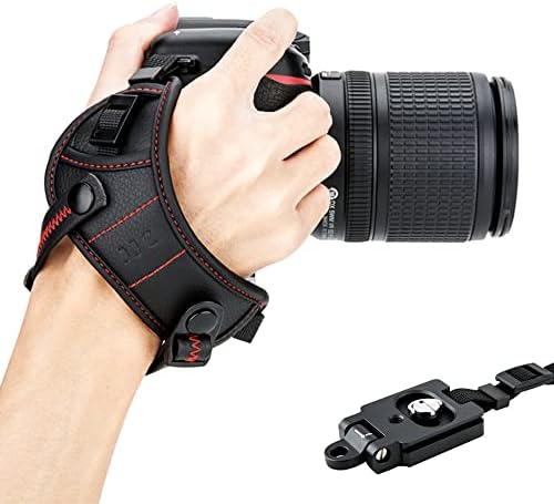 Szélesíteni DSLR Fényképezőgép Csukló csuklópánt Markolat a gyorszáras Állvány Lemez Canon EOS R6 R8 Mark