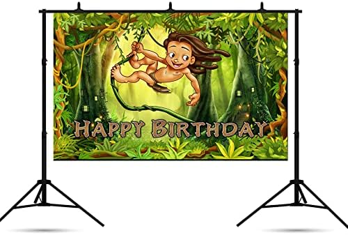 Tarzan Hátteret Születésnapi Party Kellékek 5x3ft Safari Dzsungel Fotó Háttér Baba Tarzan Téma Fél Torta