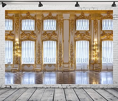 BELECO Fényűző Palota, Háttérben Szövet 5x3ft Európai Palota falát Királyi Kastély Golden Hall-Katalin-Palota