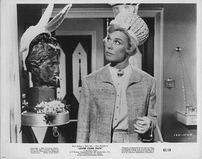 Szerelmem, Gyere Vissza, Doris Day nézi Szobor Eredeti 1962 8x10 Fotó