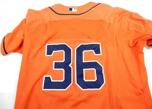 2013-19 Houston Astros 36 Játékban Használt Narancssárga Mez Névleges Eltávolított 46 DP25513 - Játék
