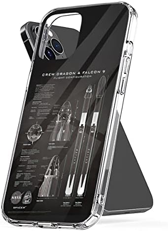Telefon tok Kompatibilis az iPhone 14 Samsung Galaxy 15 NASA 8 Spacex 13 Legénység 14 Sárkány X Űrhajó