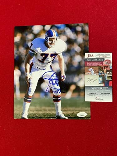 Karl Mecklenburg, Dedikált (SZÖVETSÉG) 8x10 Fotó (Denver Broncos) Vintage - Dedikált NFL-Fotók