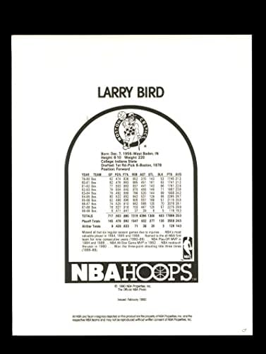 Larry Bird PSA DNS Aláírt Coa 8x10 Autogramot Fotó