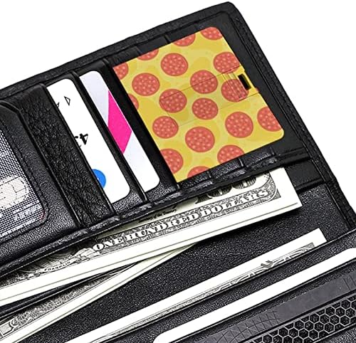 Pepperoni Pizza Minta USB Memory Stick Üzleti Flash-Meghajtók Kártya, Hitelkártya, bankkártya Alakú