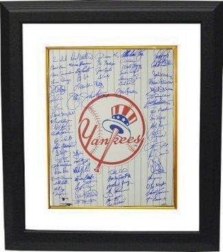 New York Yankees aláírt 16x20 Fotó Egyéni Kialakítása Kalap Logó w/ 70 szigma - BAS Holo - Bob Turley/Szarvas