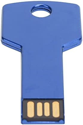 Kulcs Alakú USB Flash Meghajtó, Kék Kulcs Alakú Design, Fém pendrive, Plug and Play rendszerű, Hordozható