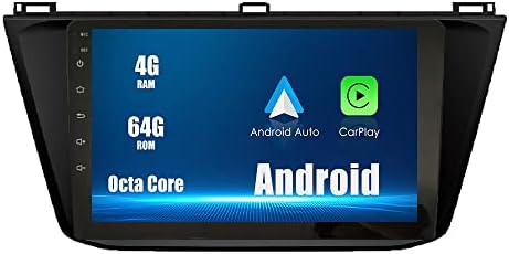 Android 10 Autoradio Autós Navigációs Sztereó Multimédia Lejátszó, GPS, Rádió, 2.5 D érintőképernyő forVWTIGUAN