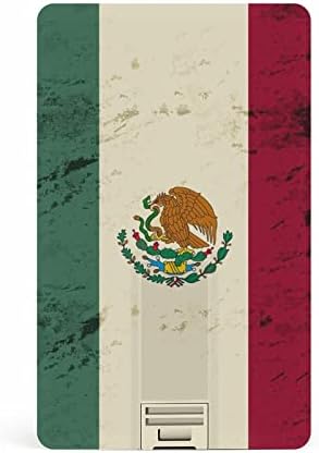 Retro Mexikói Zászló USB Flash Meghajtó Hitelkártya Design USB Flash Meghajtó Személyre szabott Memory
