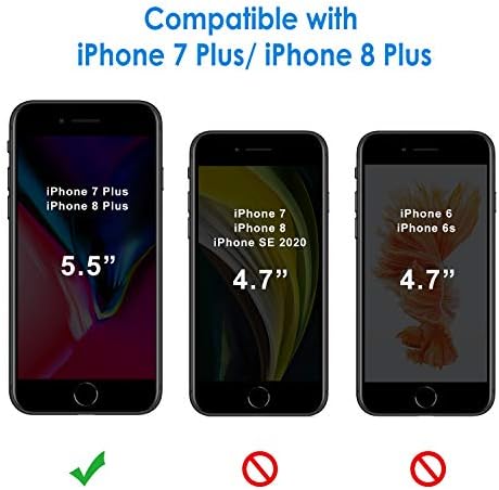 JETech Szilikon tok iPhone 7 Plus, iPhone 8 Plusz, 5.5 Hüvelykes, Selymes-Puha Érintés a Teljes Test védőtok,