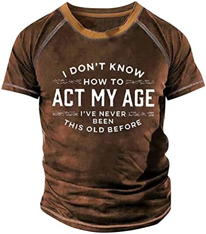 Nem Tudom, hogy viselkedjek A Kor Grafikai Rövid Ujjú T-shirt a Férfiak, apák Napja Kreativitás Retro