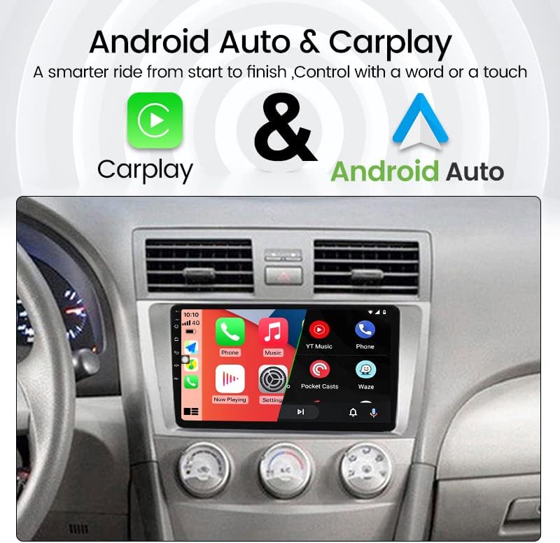 Autó Rádió Sztereó Toyota Camry 2007-2011, Biorunn Android 11 9 inch Octa-Core Autó GPS Navi Vezeték nélküli